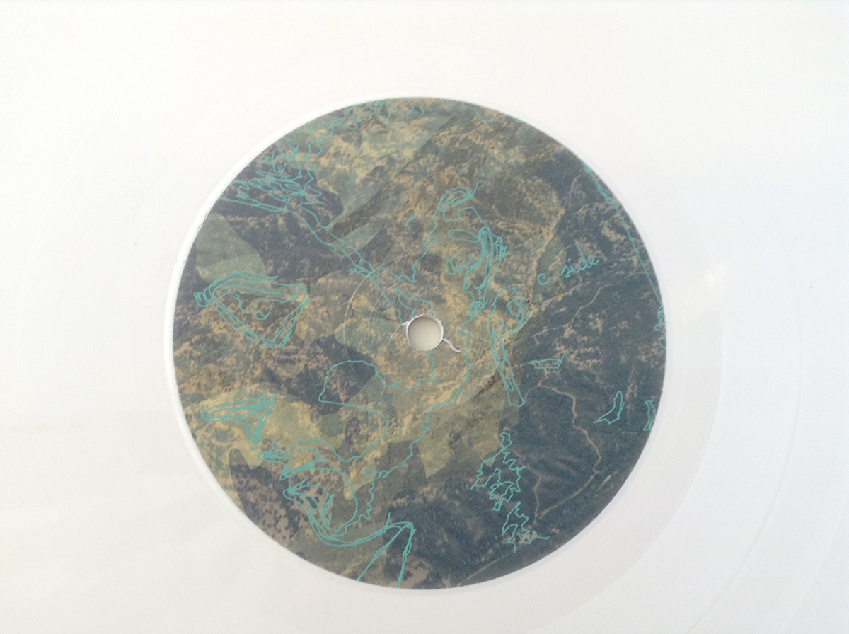 LP vinyl low roar Album 0 iceland Reykjavik cover album stripes face lines Landscape trace forest