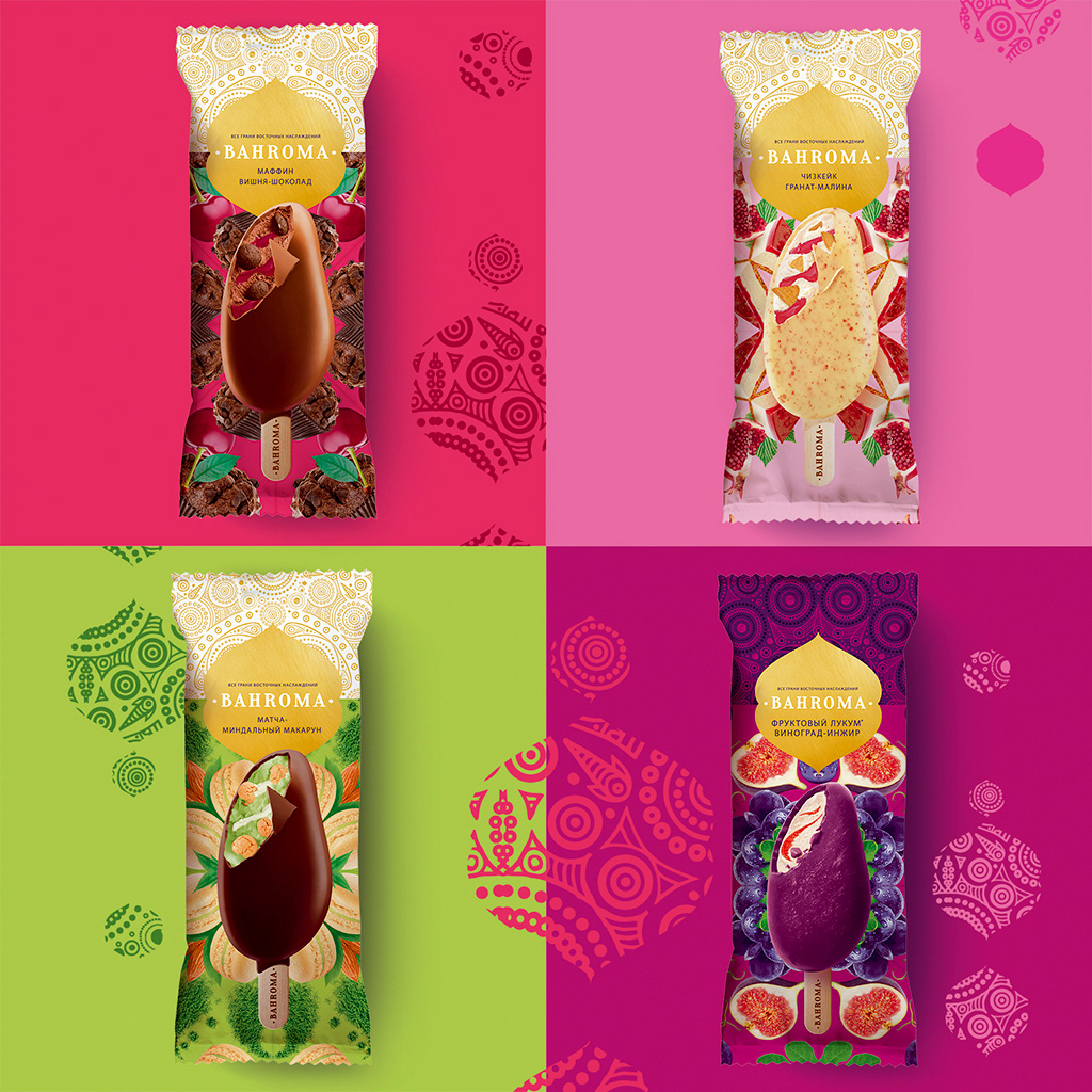 Bahroma icecream Packaging