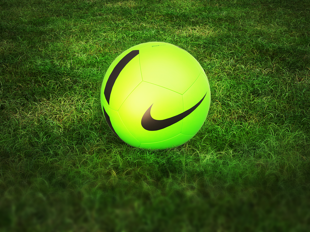 Nike adidas 3D football soccer rendering