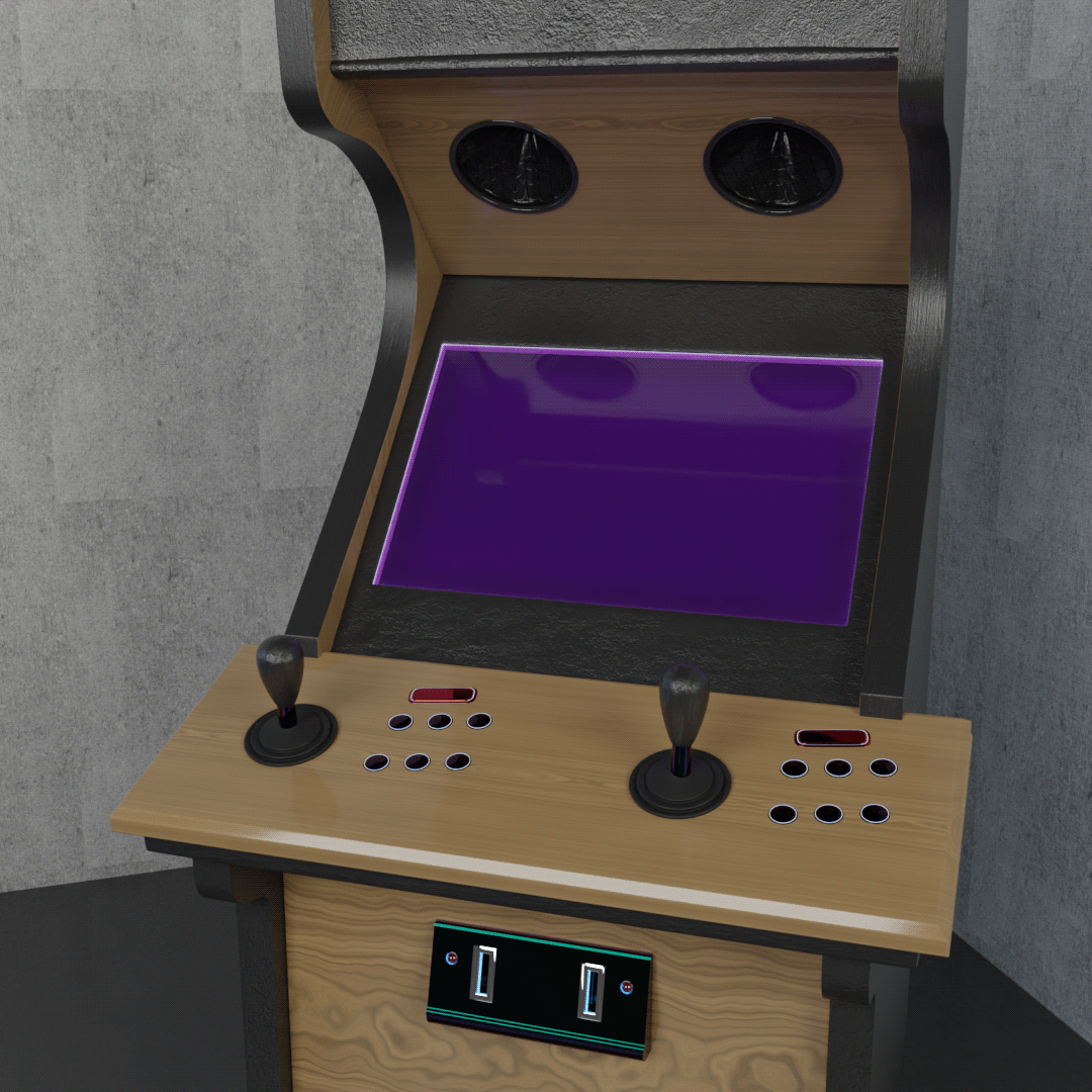 3D 3dart 3dartwork 3dmodeling blender arcade Arcade Machine