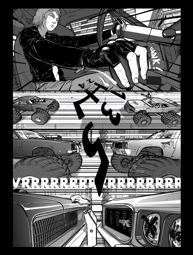 comics Davi Augusto davi augusto Ilustração hq paginas Mad Max punk apocalyptic