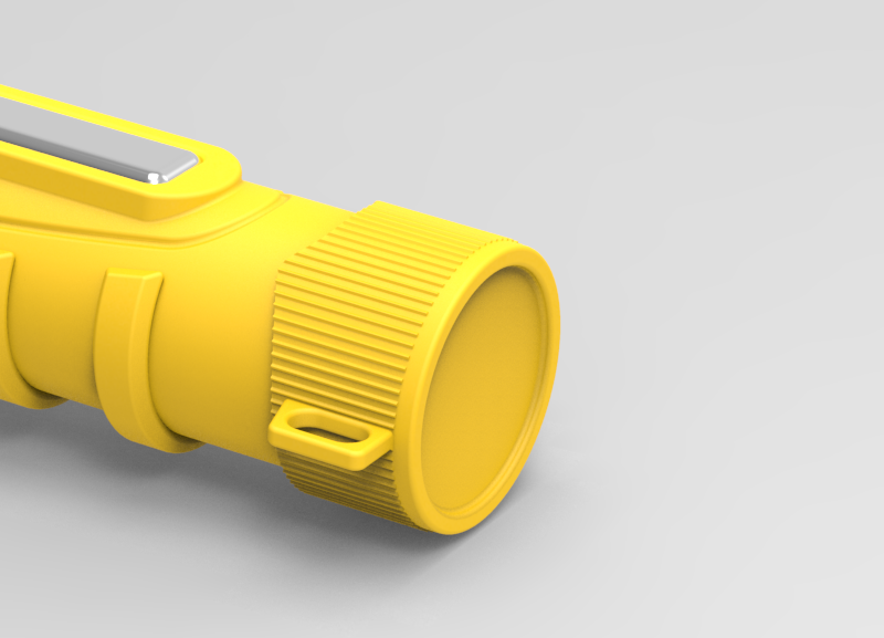 lanterna flashlight Rayovac industrial 3D inventor Render Exploded view 3d modeling led light