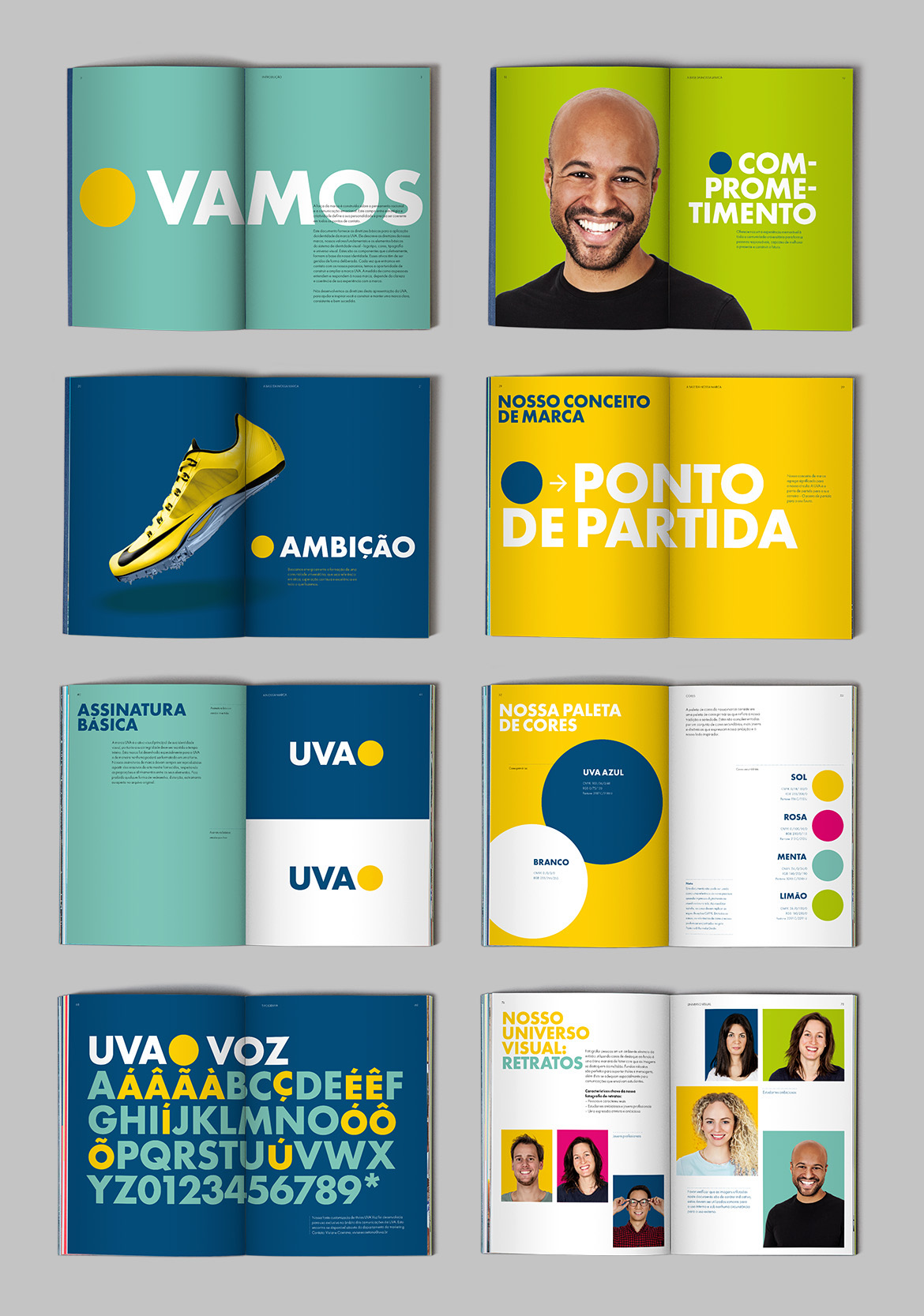 logo wordmark bold rio Brazil Education University Start starting point Ponto de Partida yellow blue Rio de Janeiro uni student