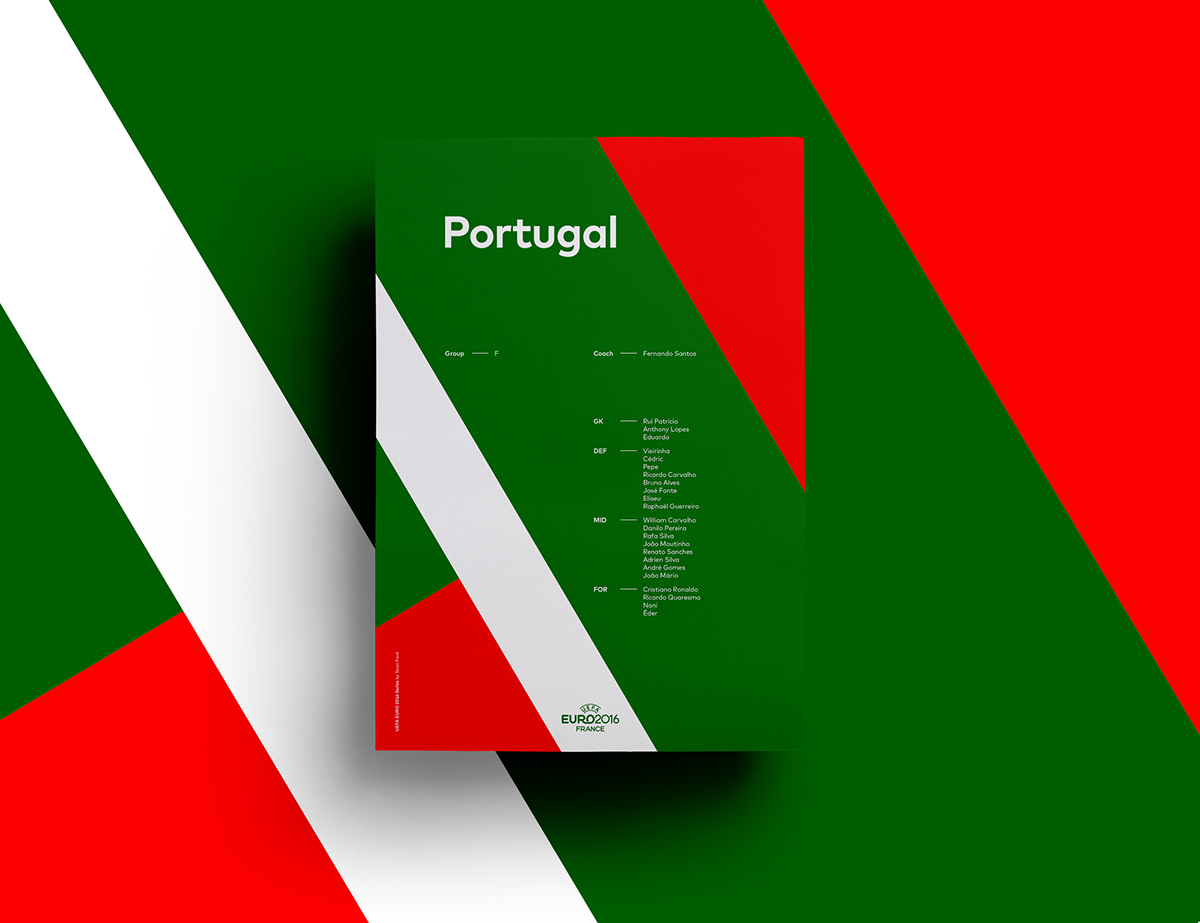 posters print art geometric pattern football Europe euro soccer game sport team minimal modern