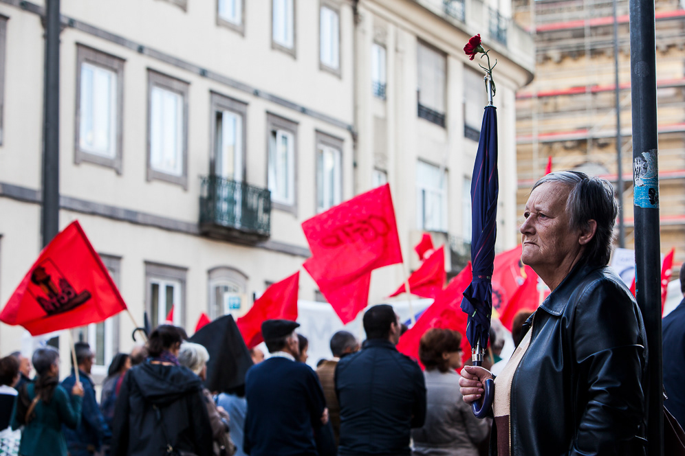 CGTP Manifestação protest porto aliados Portugal