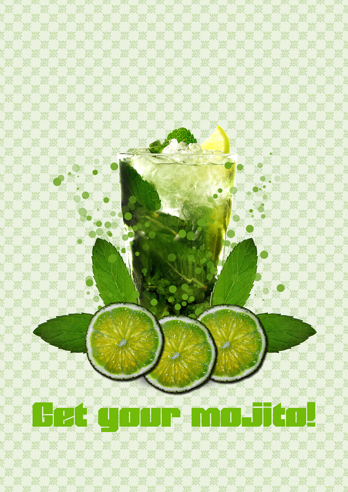 mojito  cocktail  mojito cocktail mint lime green lime