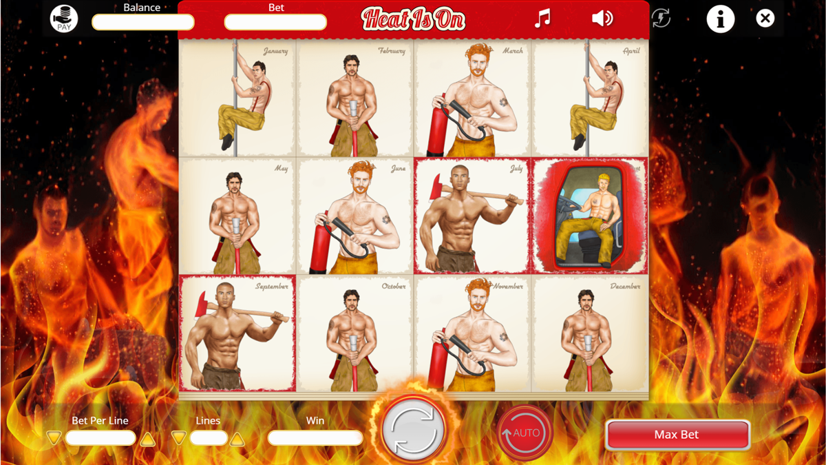 fire Hot calendar pin-up fireman slot Games