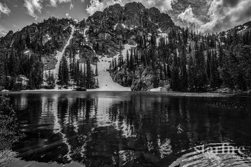 starfire photography Landscape Nature beauty black and white mountains Idaho clouds fog storm