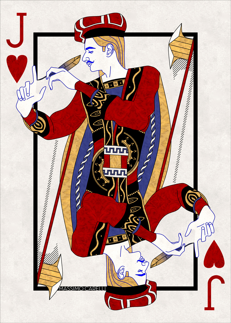 Playing Cards king queen jack ace hearts spades diamonds clubs