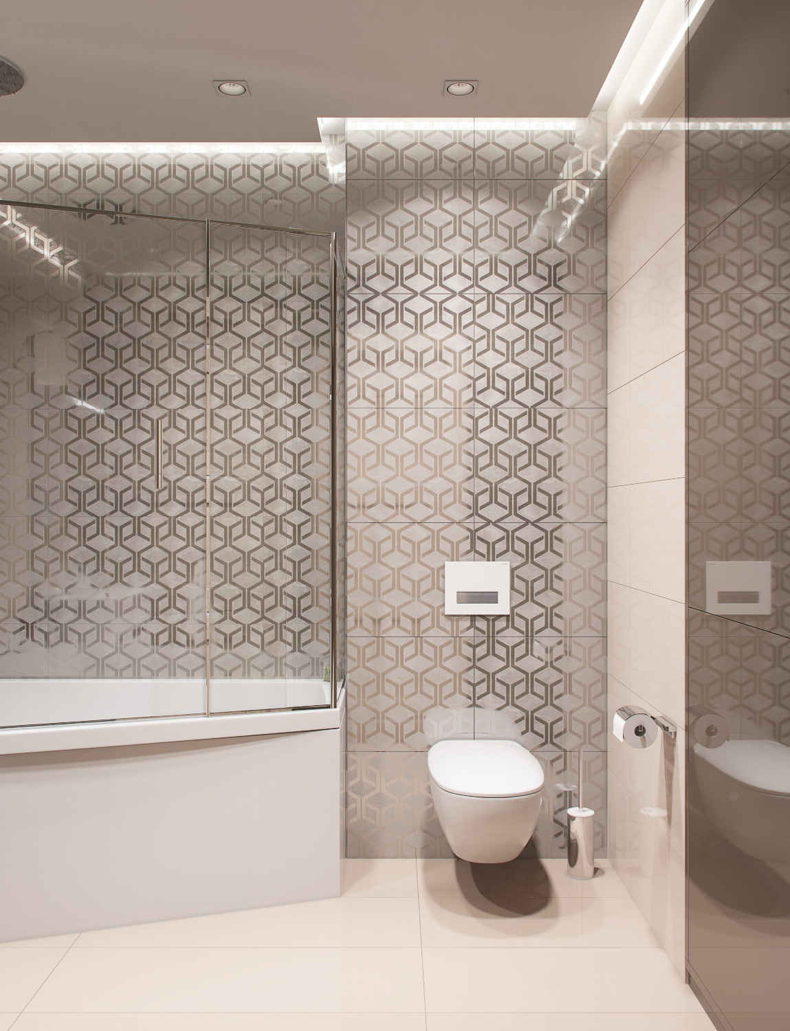 дизайн интерьер 3dmax photoshop design guestroom toilet corona Render visualization