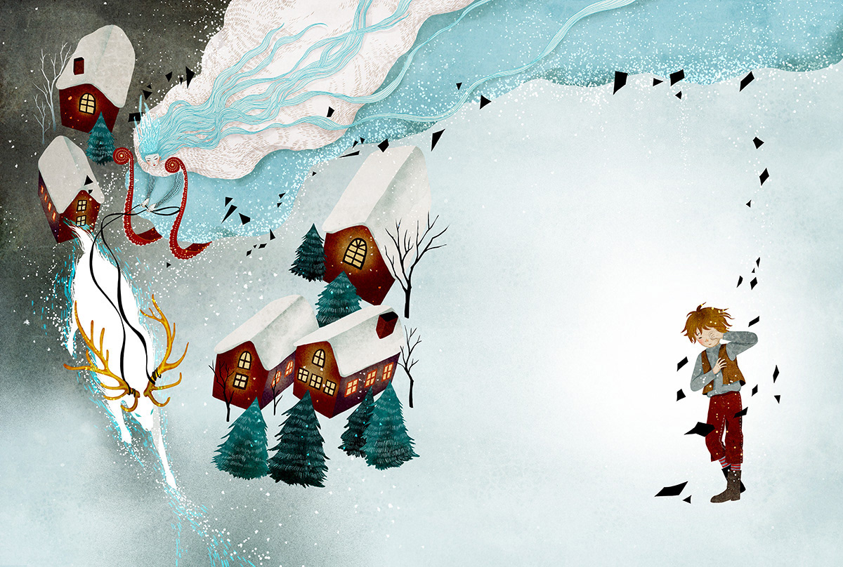picturebook ILLUSTRATION  ChildrenIllustration fairytale snowqueen classictale storybook