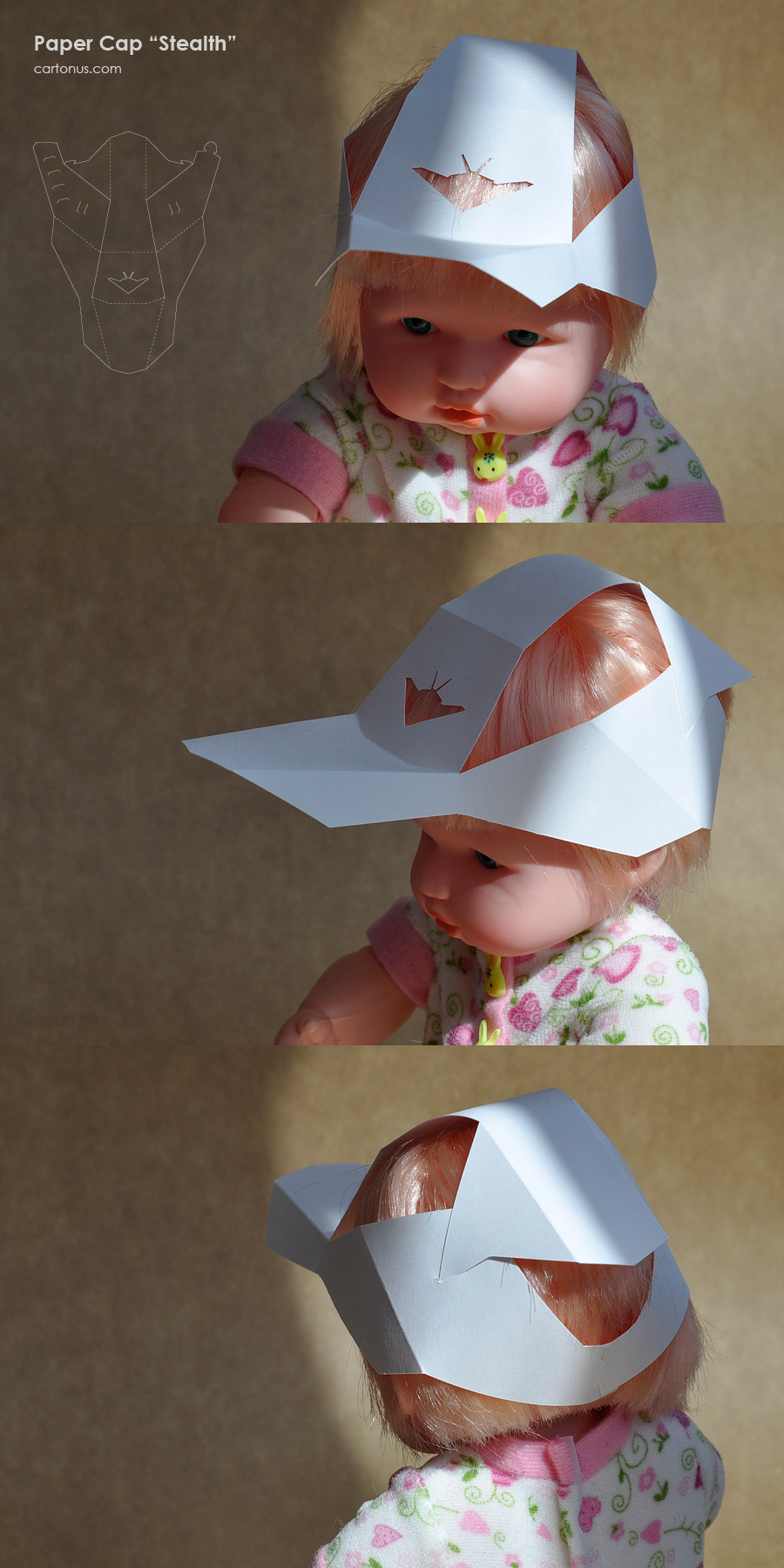 carton cap modern hat paper helmet