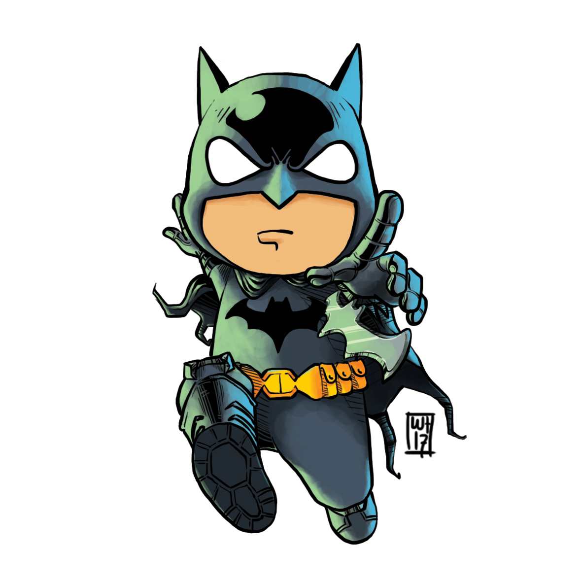 Justice league SuperHero dc Character ILLUSTRATION  digital Drawing  fanart chibi
