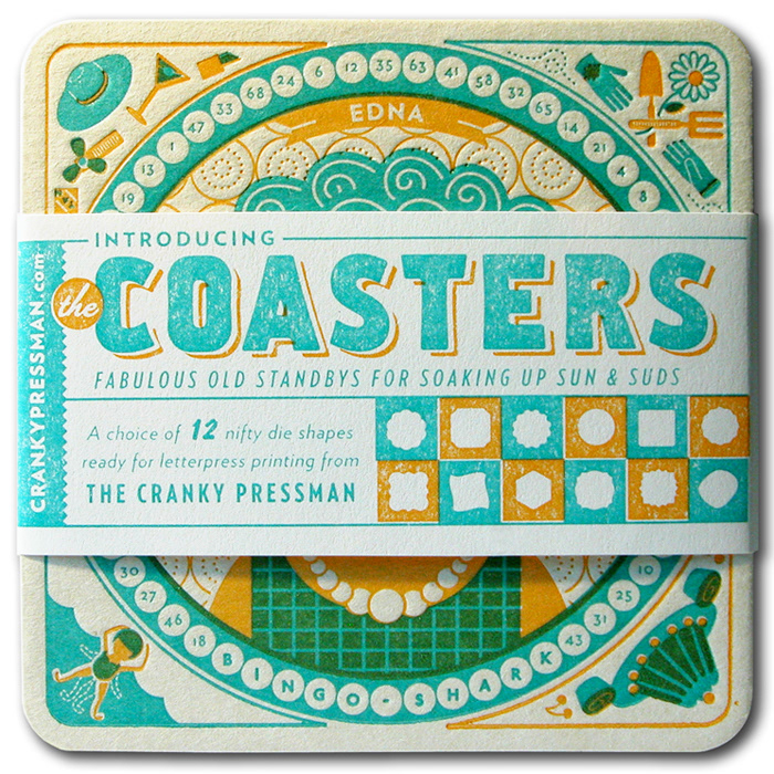 Coasters letterpress Printing Direct mail Promotion