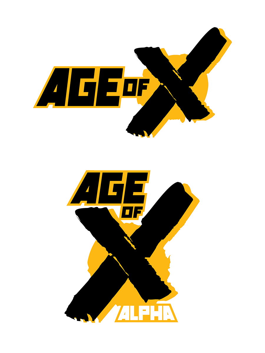 x-men age of x logos comics brand identity Comic Book design Logo Design Logotype