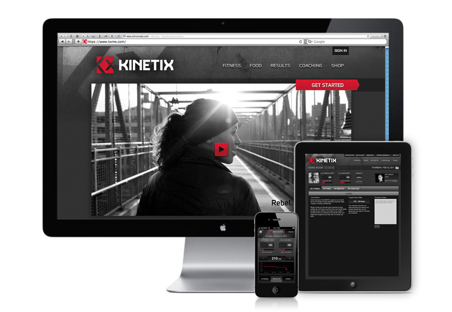 Industrial Brand Kinetix brand strategy logo development marketing communications Website