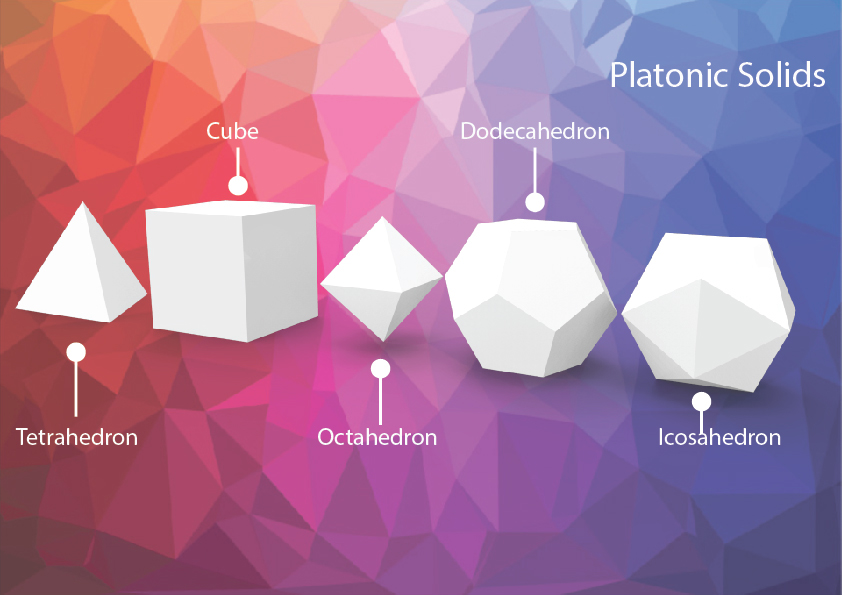 spices platonic solids tetrahedron evolution transparent silicone