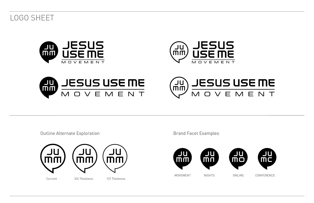 Adobe Portfolio Stationery logos nonprofit church Milennial