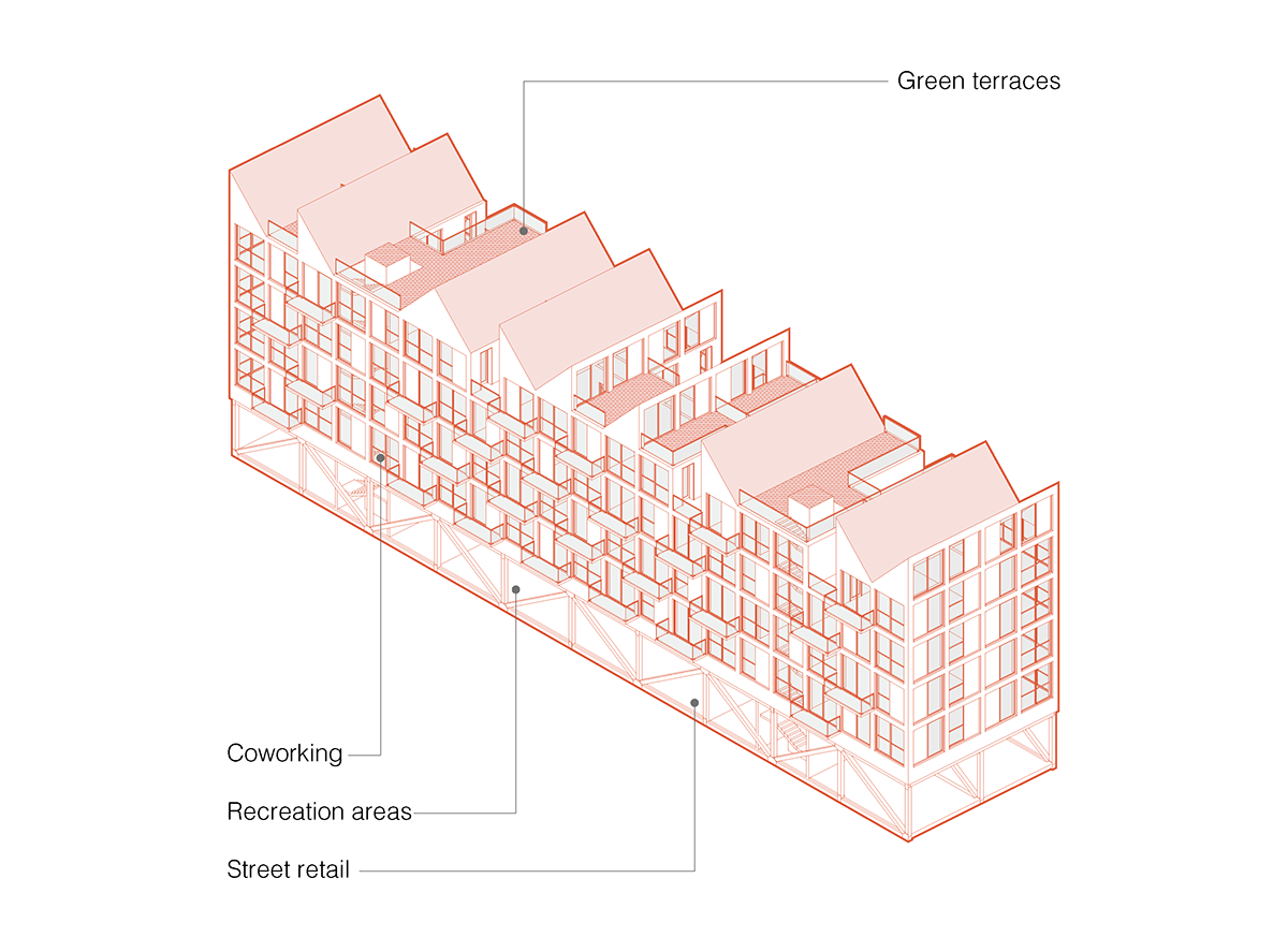architecture berlin building Competition contest germany housing interior design  social