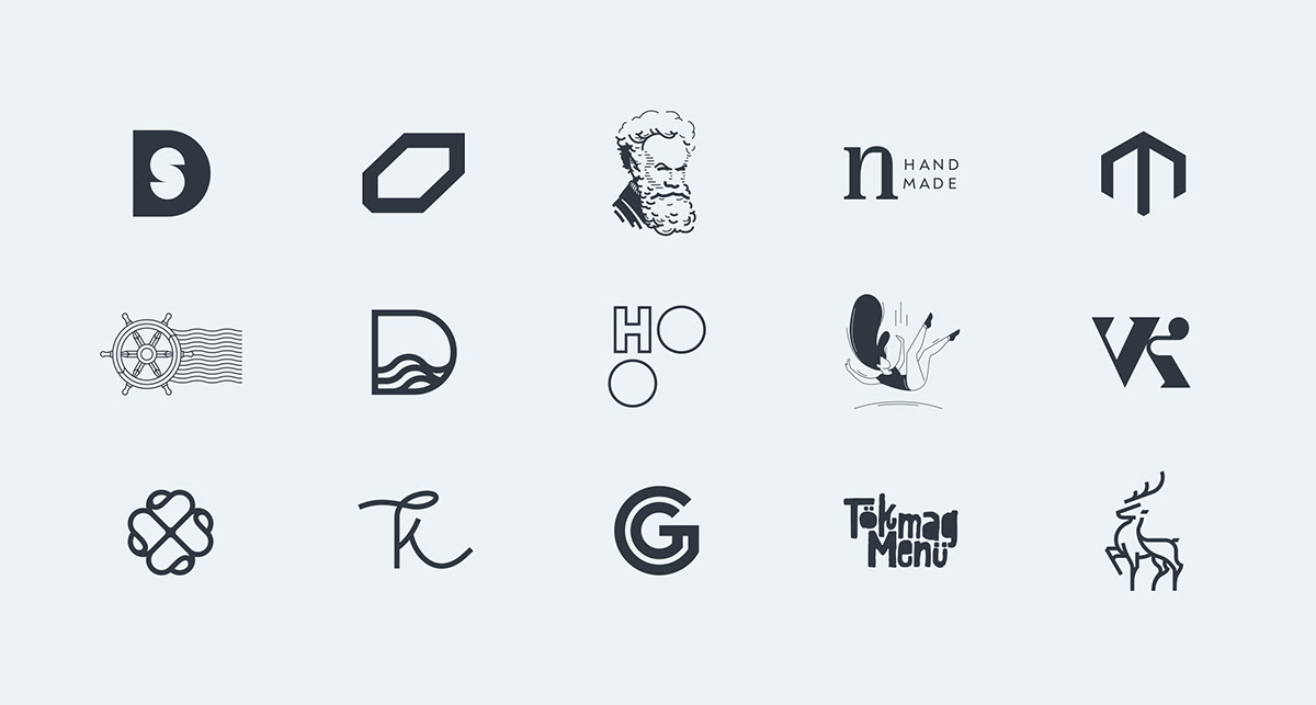 best branding  Collection emblem logo logo 2019 marks new symbol typography  