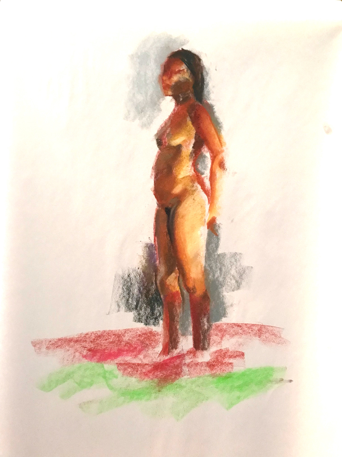 life drawing timed model