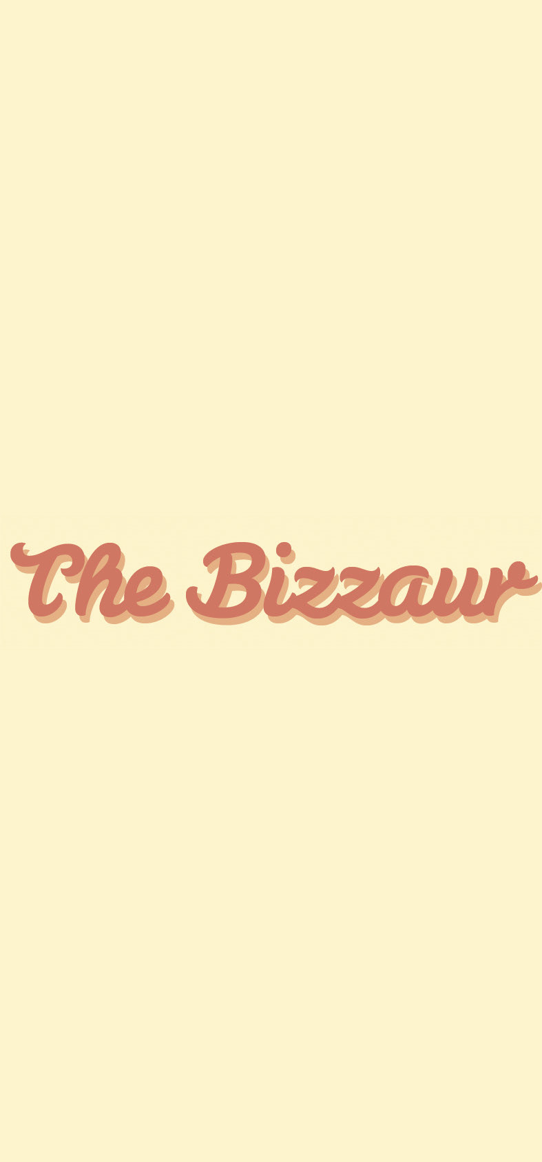 Bizzozero The Bizzaur job Hipster trendy Midjet wacom flat
