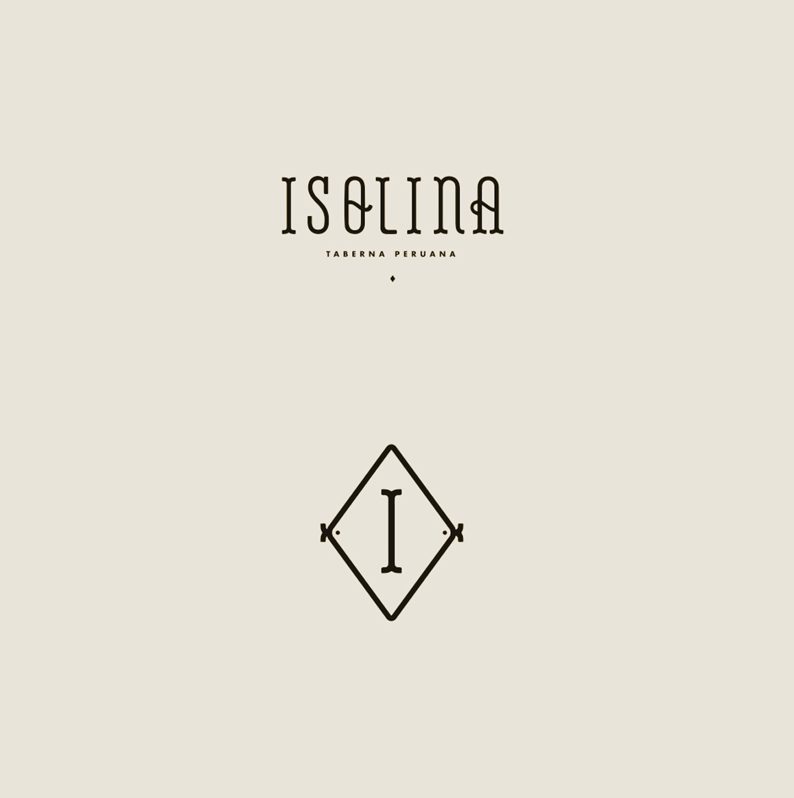 restaurantdesign isolina peru logodesign