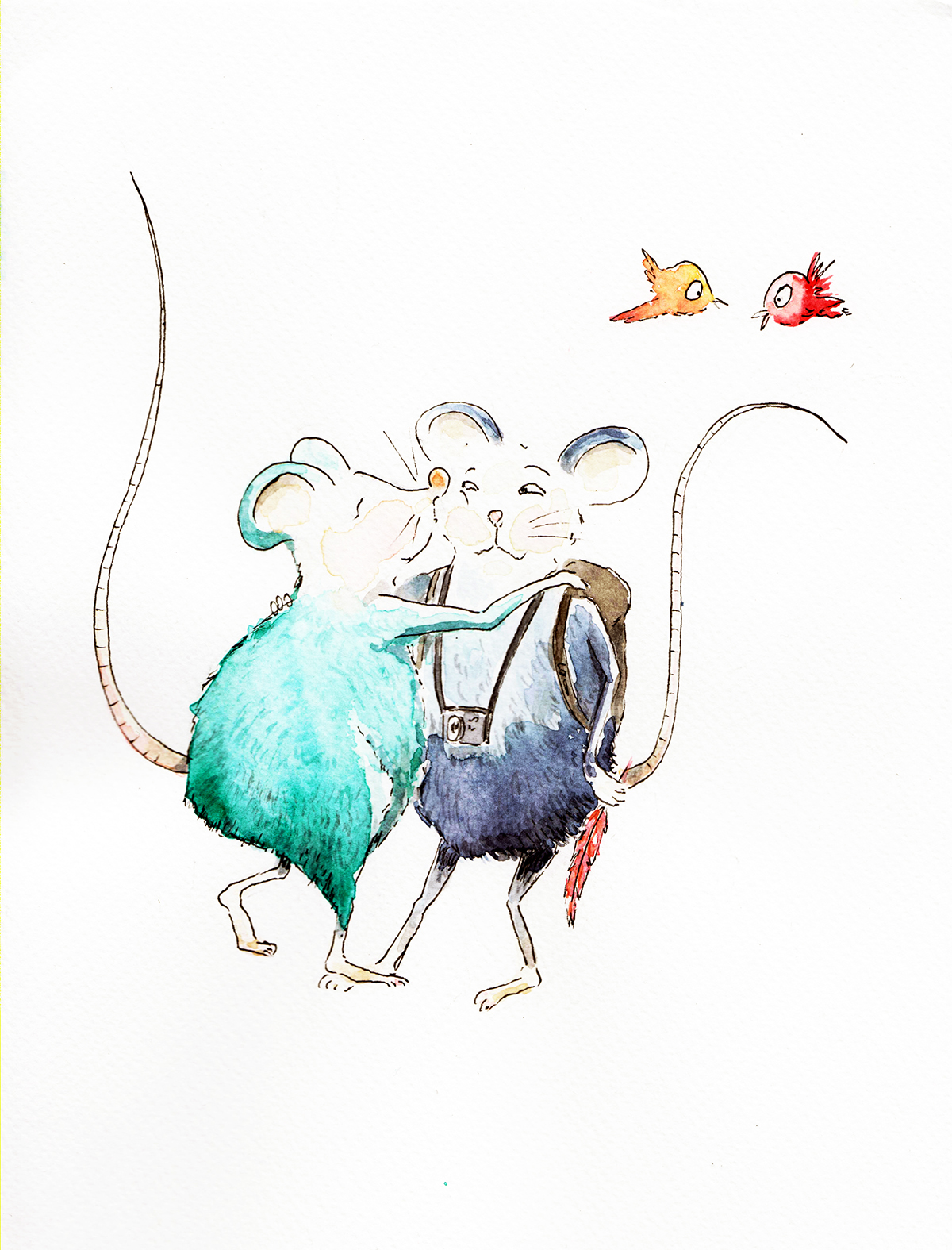Rats rat adventure Love Travel fight
