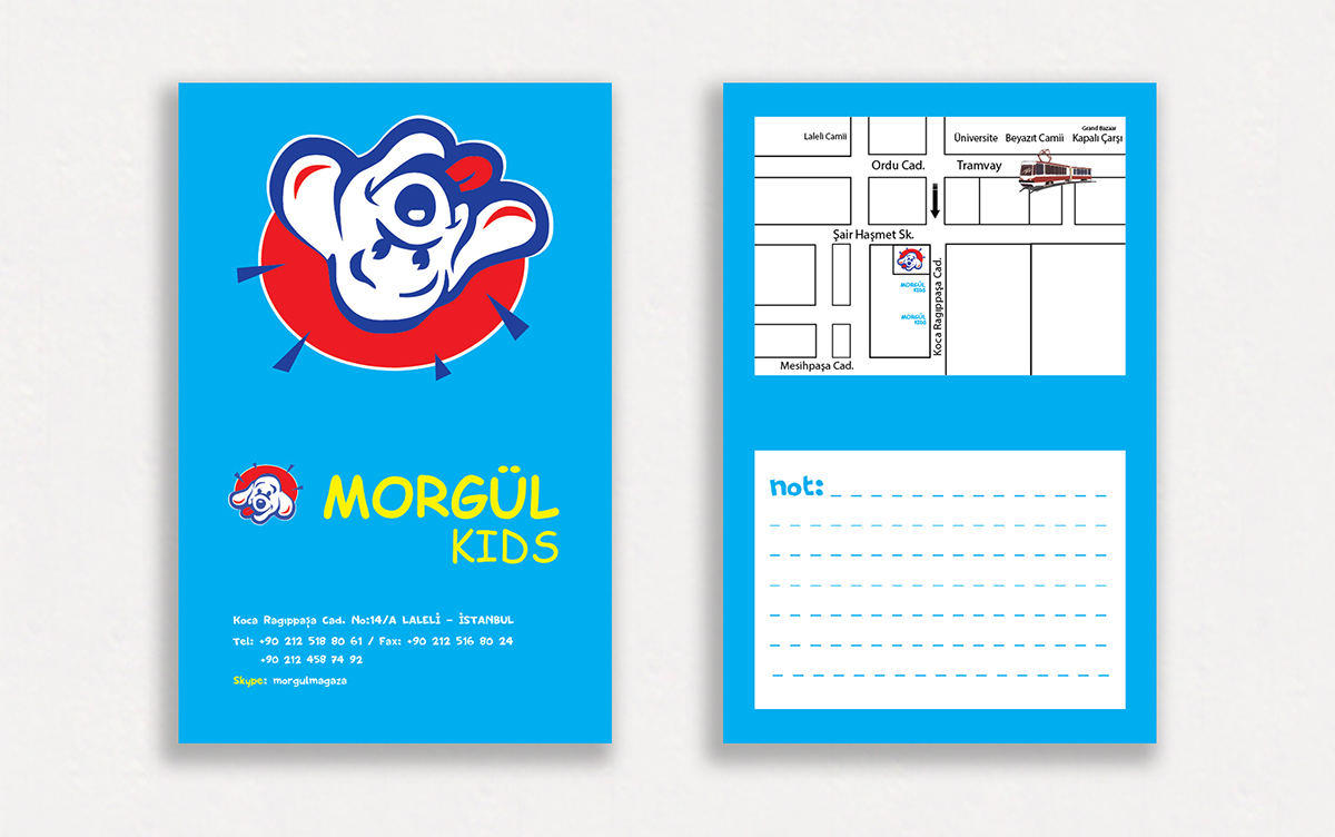 Name card business card  Morgul  baby brand logo Shop card  Retail Card