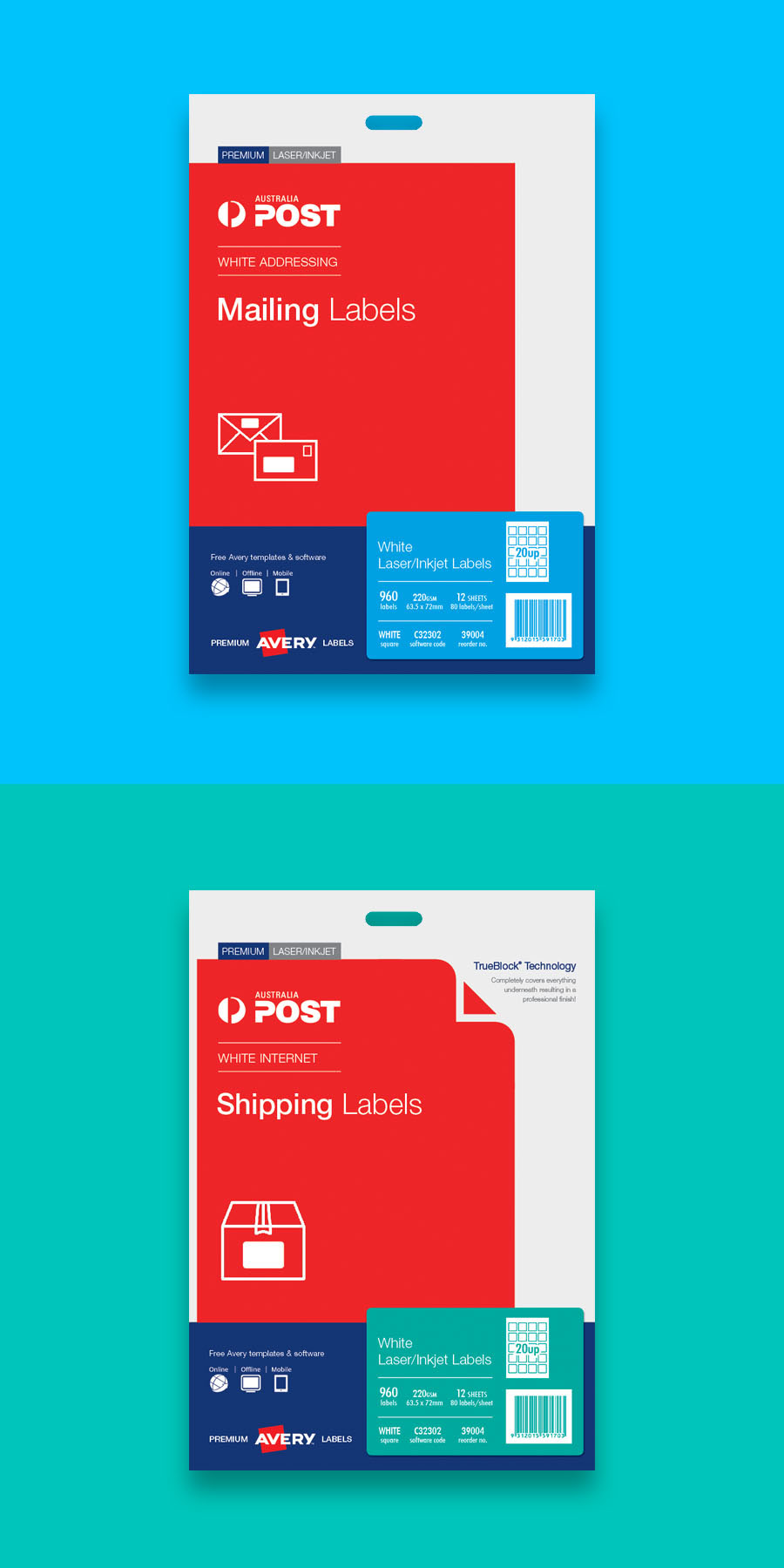 Adobe Portfolio Labels Packaging Layout