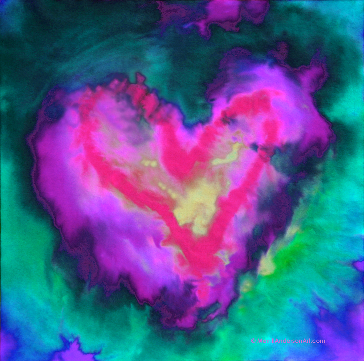 Adobe Portfolio hearts Love childlike inspiration cards screensavers Paintings valentines
