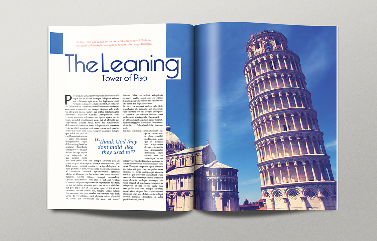 spreads leaning tower pisa Coco Chanel MIG Magazine Spreads