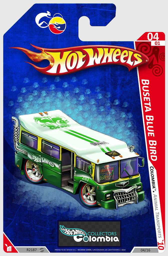 Hot Wheels Transporte colombiano  coleccionismo Diseño de vehiculos hot rod