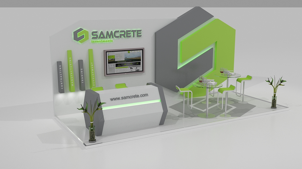 SAMCRETE booth design