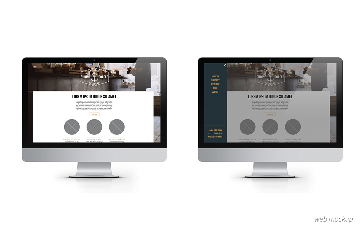 Adobe Portfolio Coffee identity Promotional architecture design Project