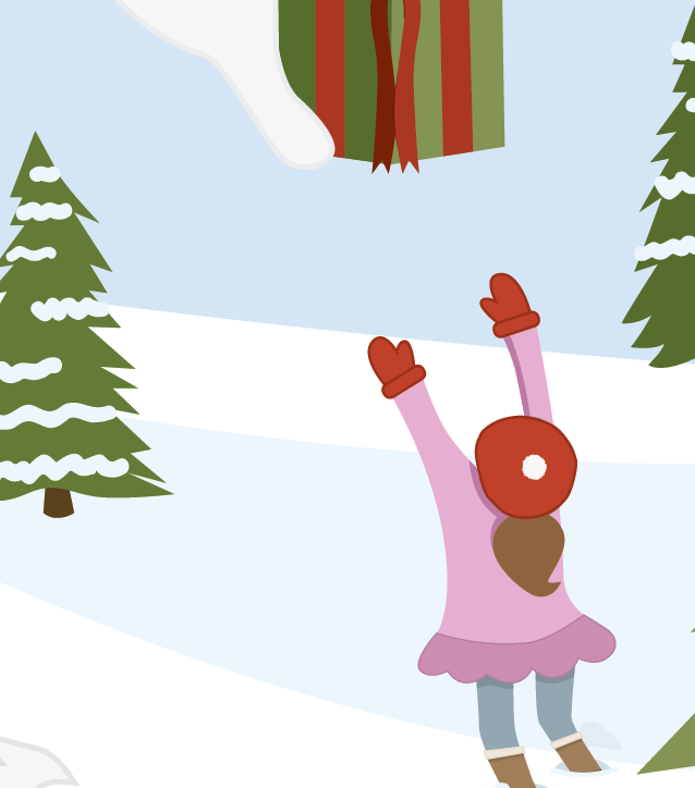digital illustration Holiday card