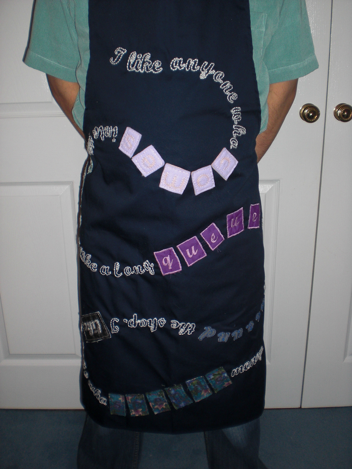 apron navy sewing Day