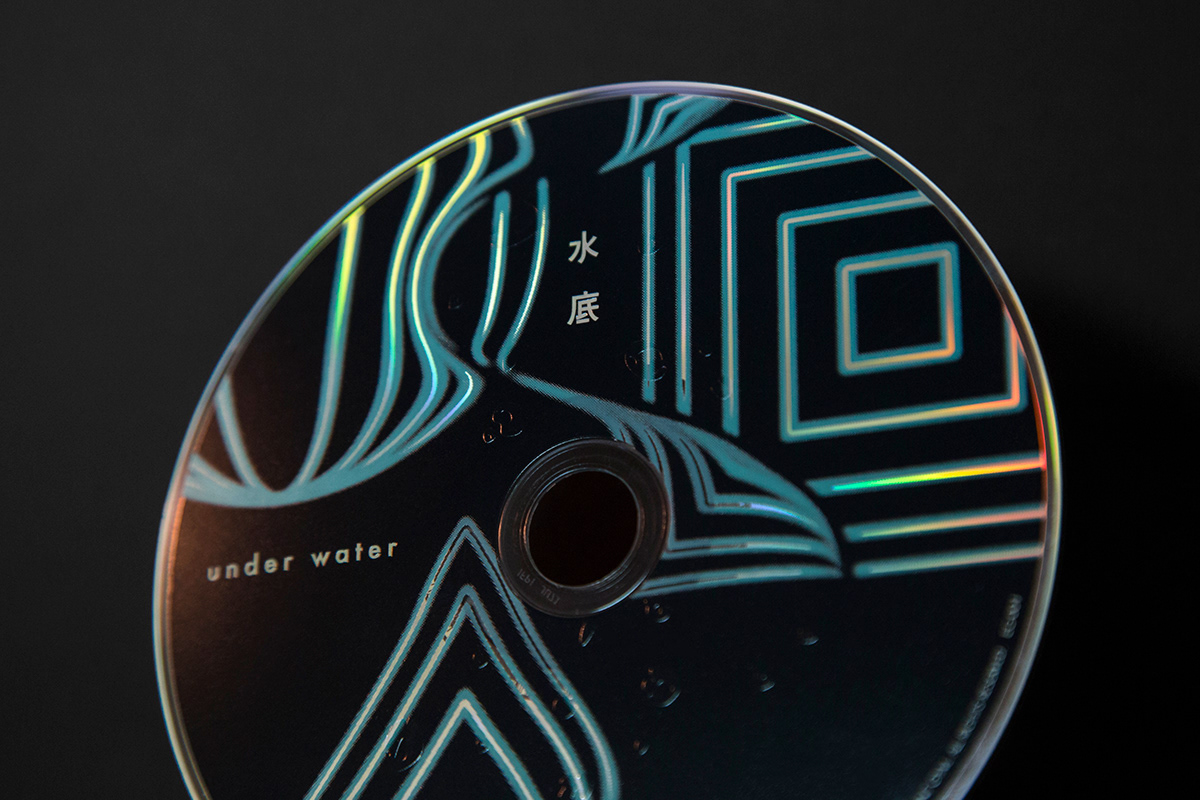 Album cd garphic design under water music Packaging math rock
