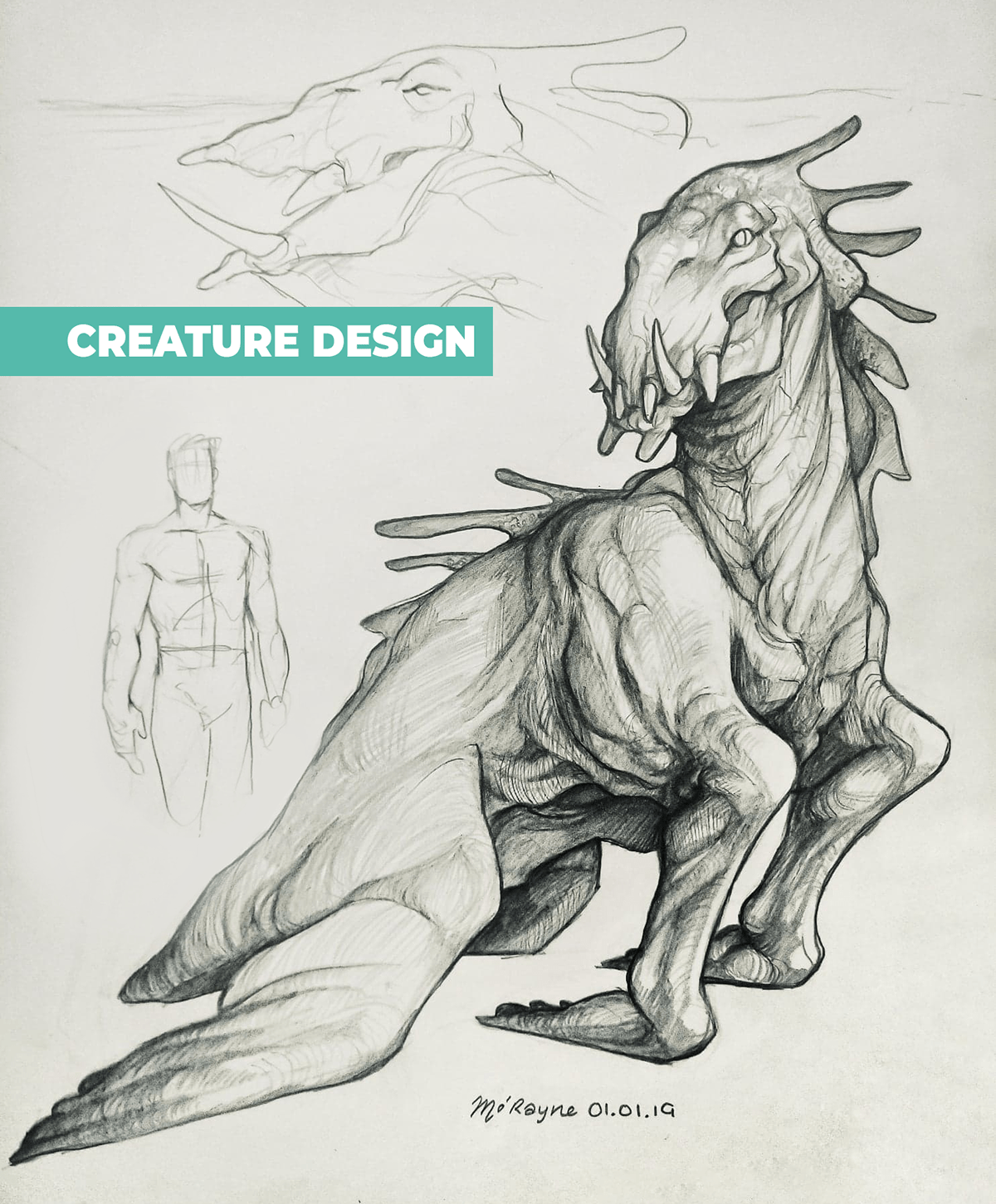 Character design  concept art Creature Design cthulhu Dragon Art dragons ILLUSTRATION  lovecraft monster Pencil drawing