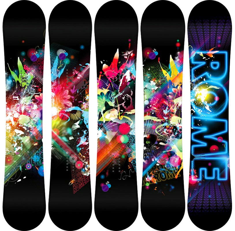Rome rome snowboards Snowboarding Snowboards Flowers color light energy