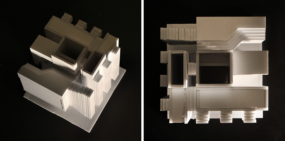 Adobe Portfolio concrete model mold casting handmade architectural conceptual contemporary modern art cube house building Prefab