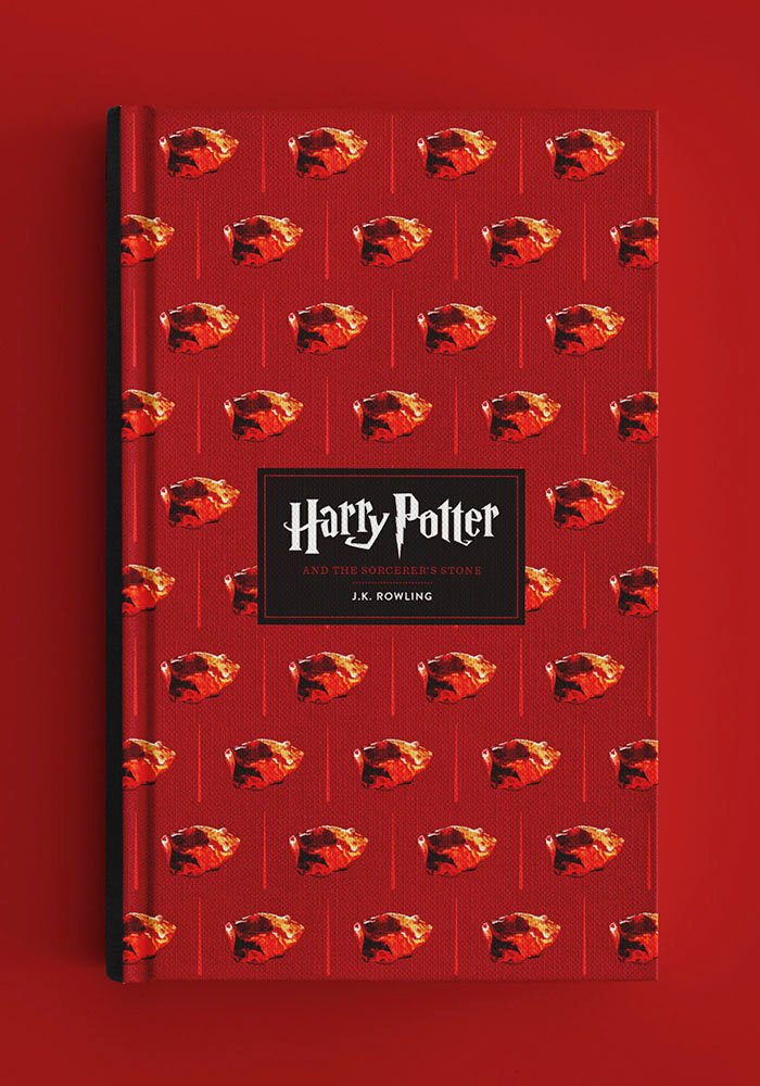 harry potter book cover pattern