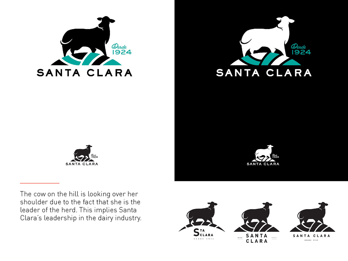 Dairy cow milk Patterns logo mark