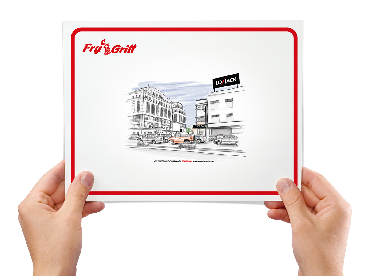 restaurant design graphic design  ILLUSTRATION  advertasing draw digital paint Digital Art  food court