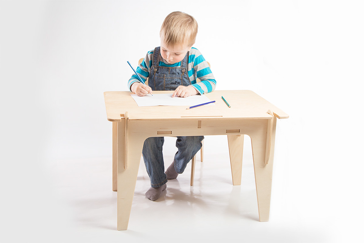 Birch Plywood furniture table chair seats playroom CNC cut craft children minima