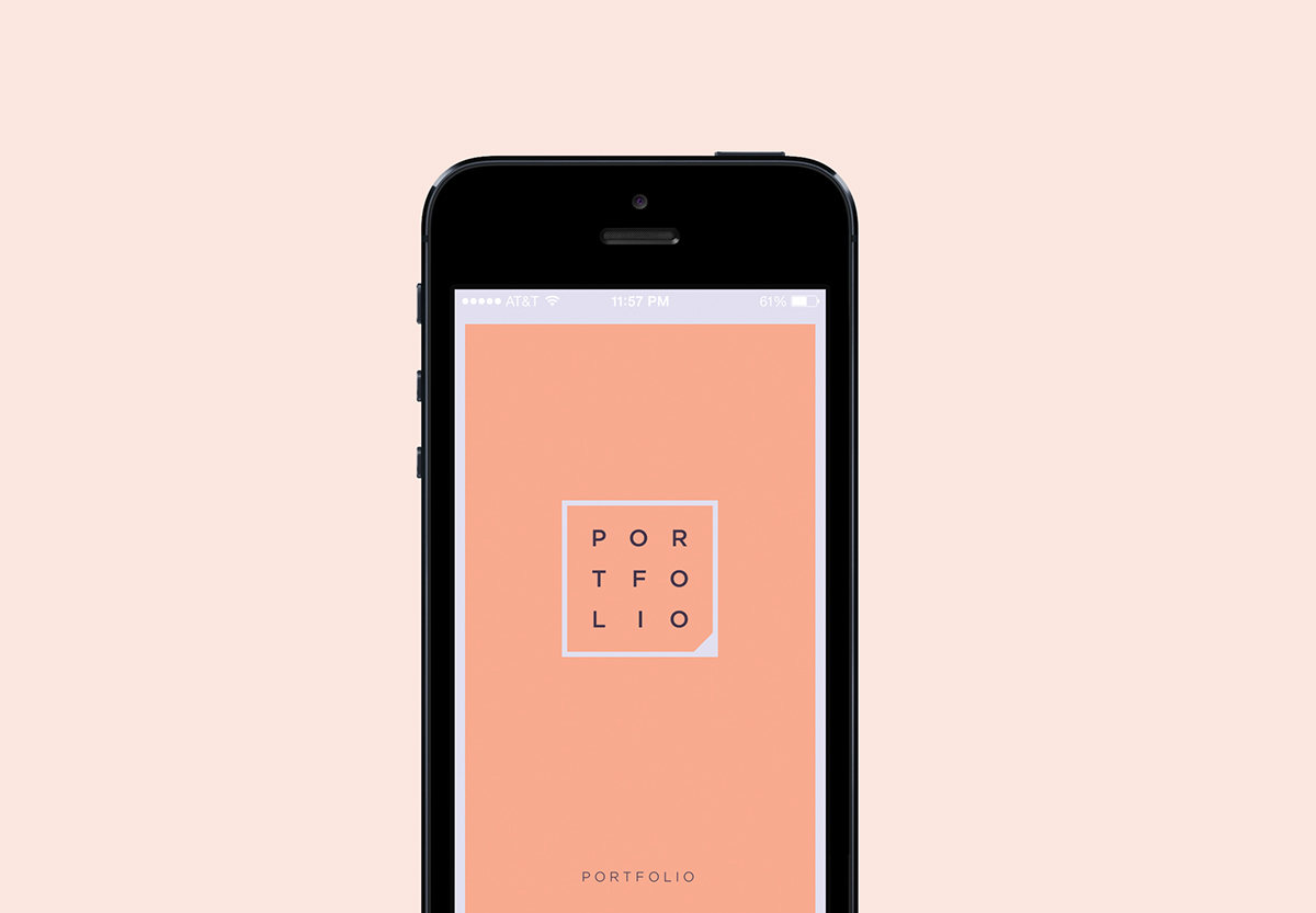 Adobe Portfolio ui design UX design UI ux User Interaction user experience app design portfolio portfolio app iphone app pastel