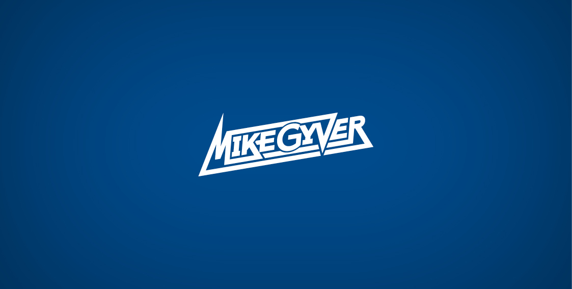 corporate design logo Mike Gyver 80er electronic berlin musician typo letters