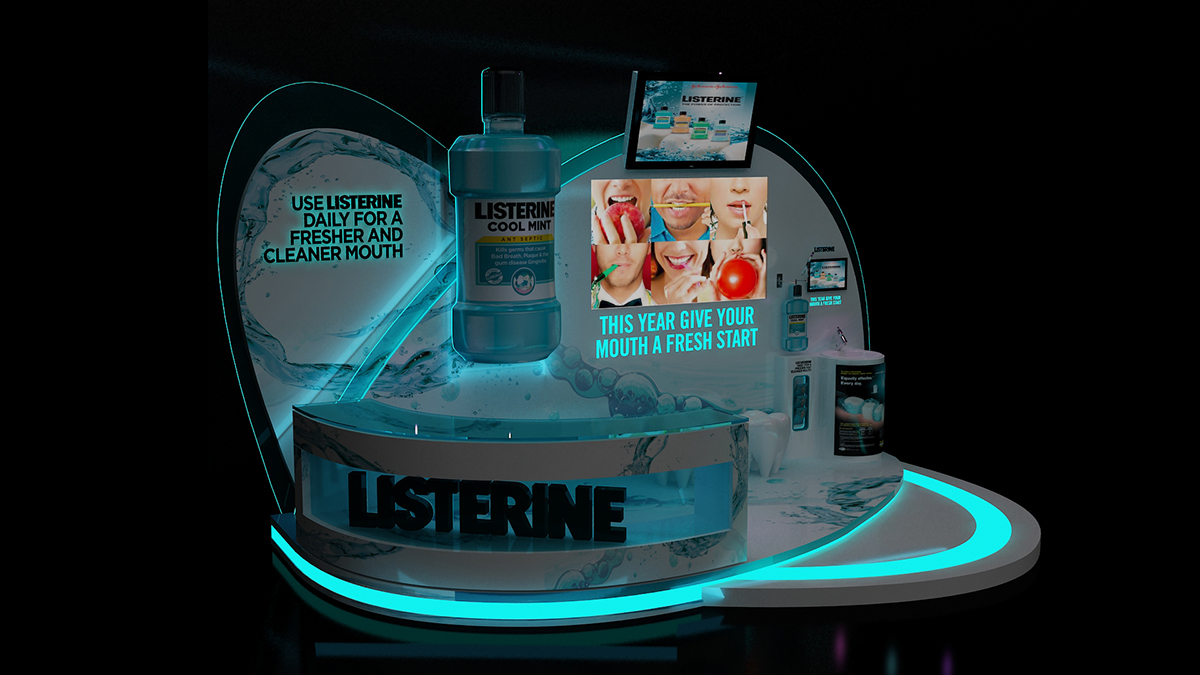 listerine booth Event Stand Exhibition 
