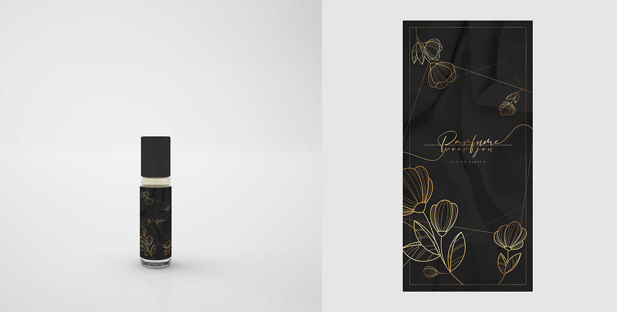 Label packeging label design product packaging Mockup packaging design parfum Fragrance parfum design Labeldesign