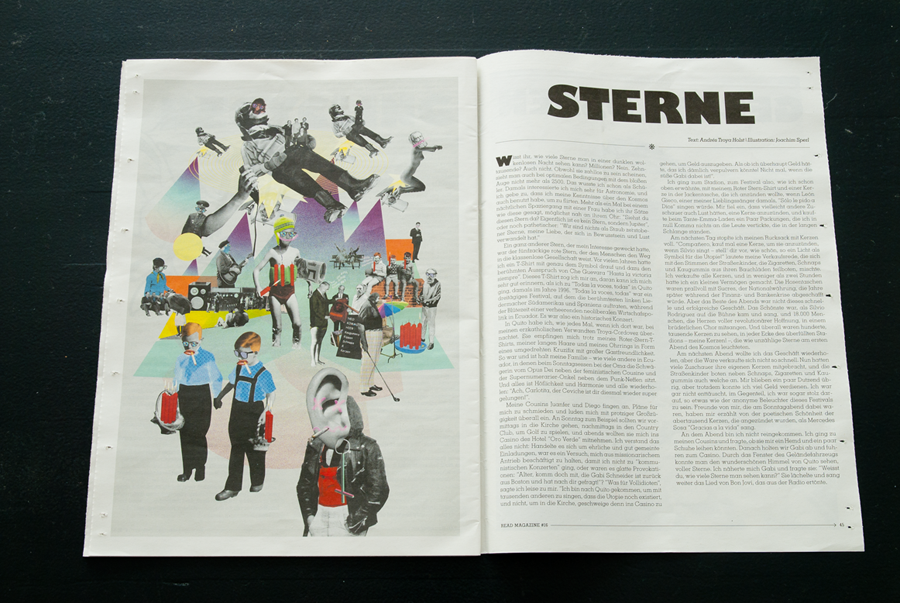 collage mixed media magazine editoria stars sterne read magazine hamburg germany